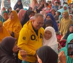 Ribuan Warga Muara Kuang OI Sambut Caleg Golkar Aga Khan 